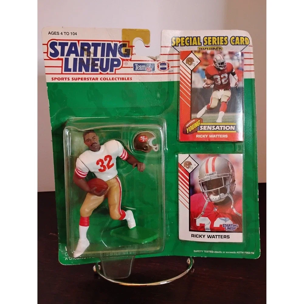 1993 Starting Lineup‎ Ricky Watters San Francisco 49ers Figure with Cards Kenner